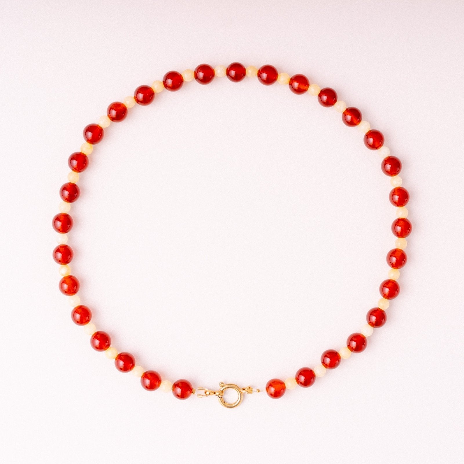 acutecolor Perlenkette mit Charm Verschluss - Strawberry Lemon