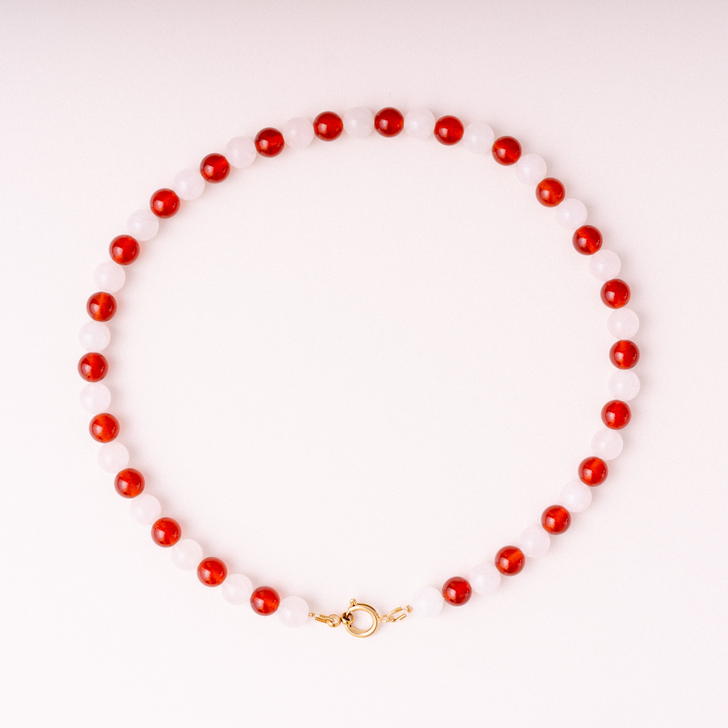 acutecolor Perlenkette mit Charm Verschluss - Strawberry Milk