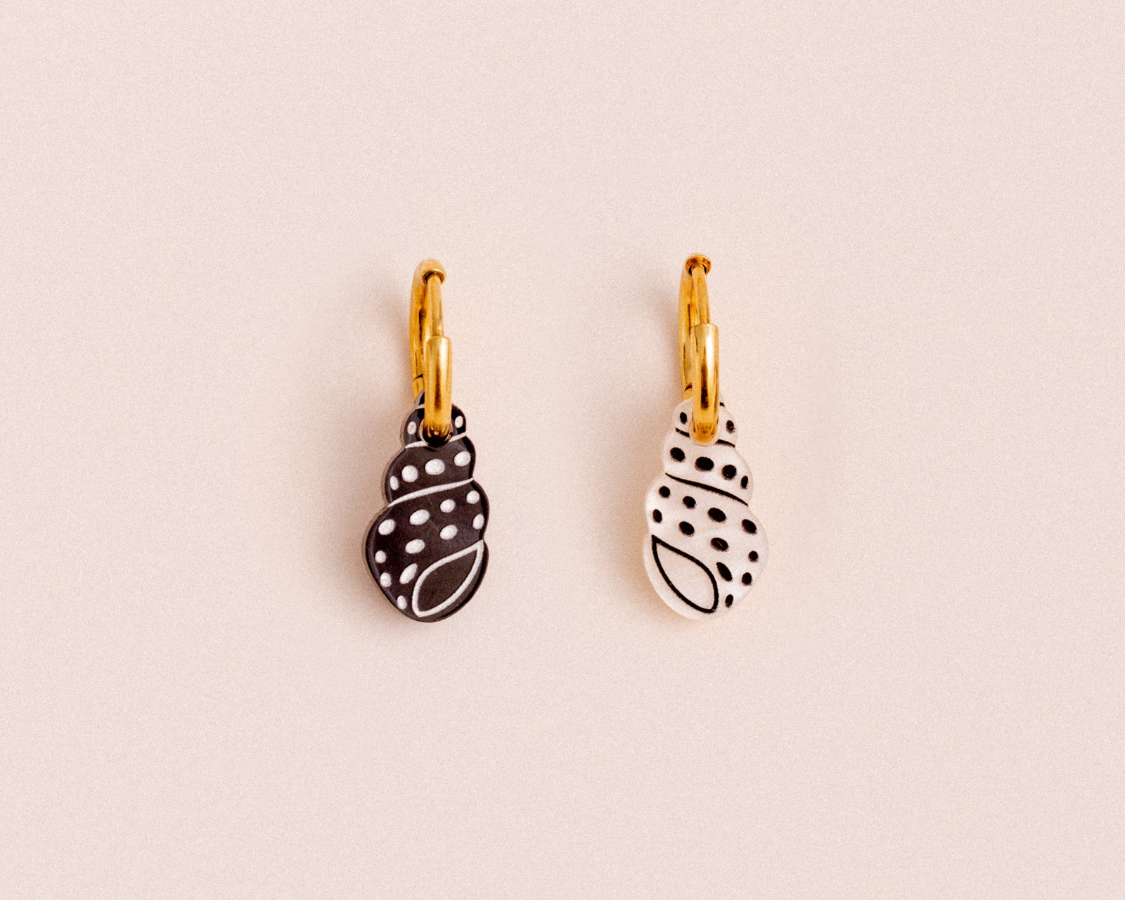 acutecolor Polkadot Muschel Ohrring Set