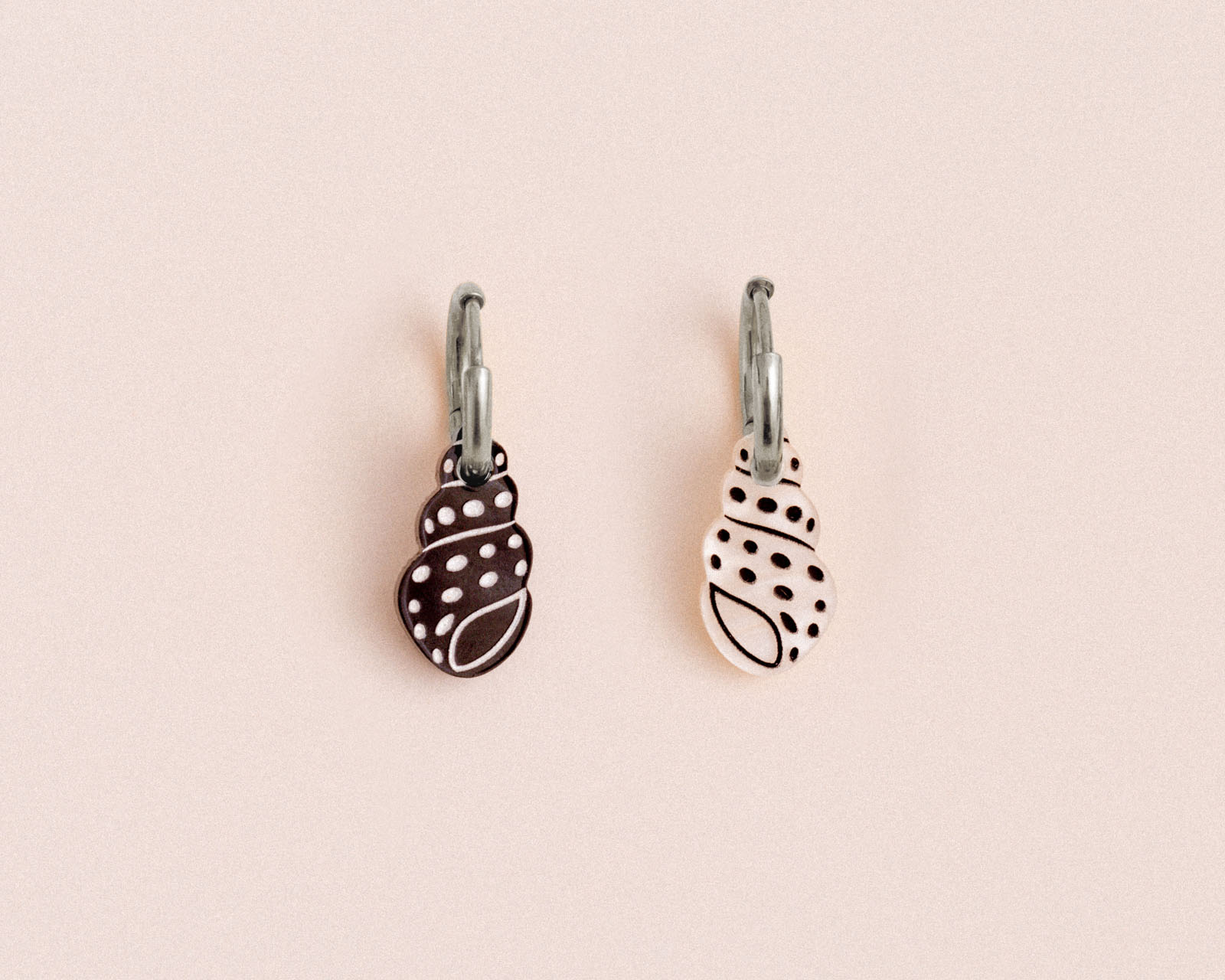 acutecolor Polkadot Muschel Ohrring Set