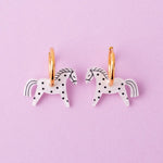 acutecolor Polkadot Pferde Ohrring Set