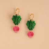 acutecolor Radieschen Ohrringe mit Edelstahl Hoops