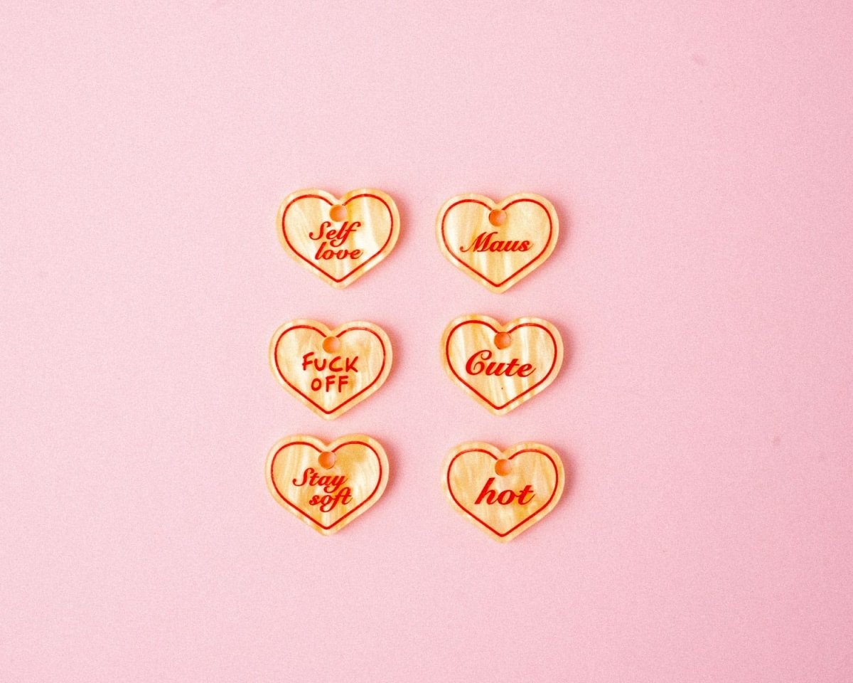 acutecolor Rosa Candy Heart Anhänger