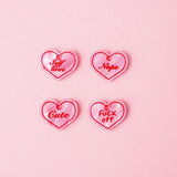acutecolor Rosa Candy Heart Anhänger