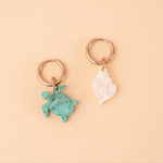 acutecolor Schildkröte und Muschel Ohrring Set