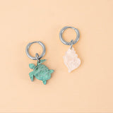 acutecolor Schildkröte und Muschel Ohrring Set
