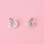 acutecolor Schwan Ohrring Set