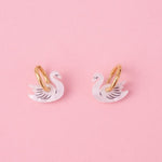 acutecolor Schwan Ohrring Set