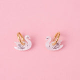 acutecolor Schwan Ohrring Set