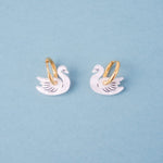 acutecolor Schwan Ohrring Set