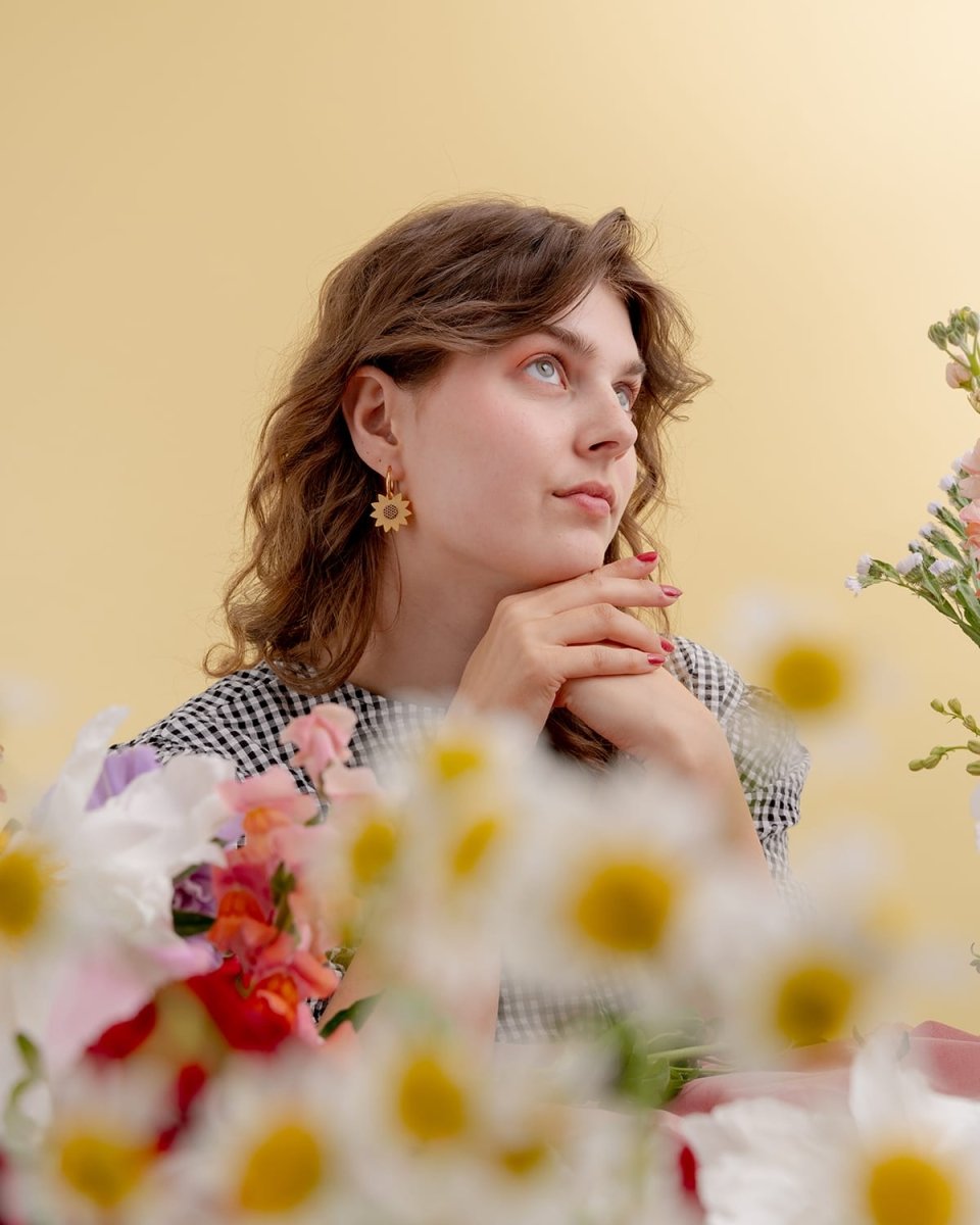 acutecolor Sonnenblumen Ohrring Set