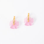 acutecolor Squiggly Blumen Ohrring Set in Rosa