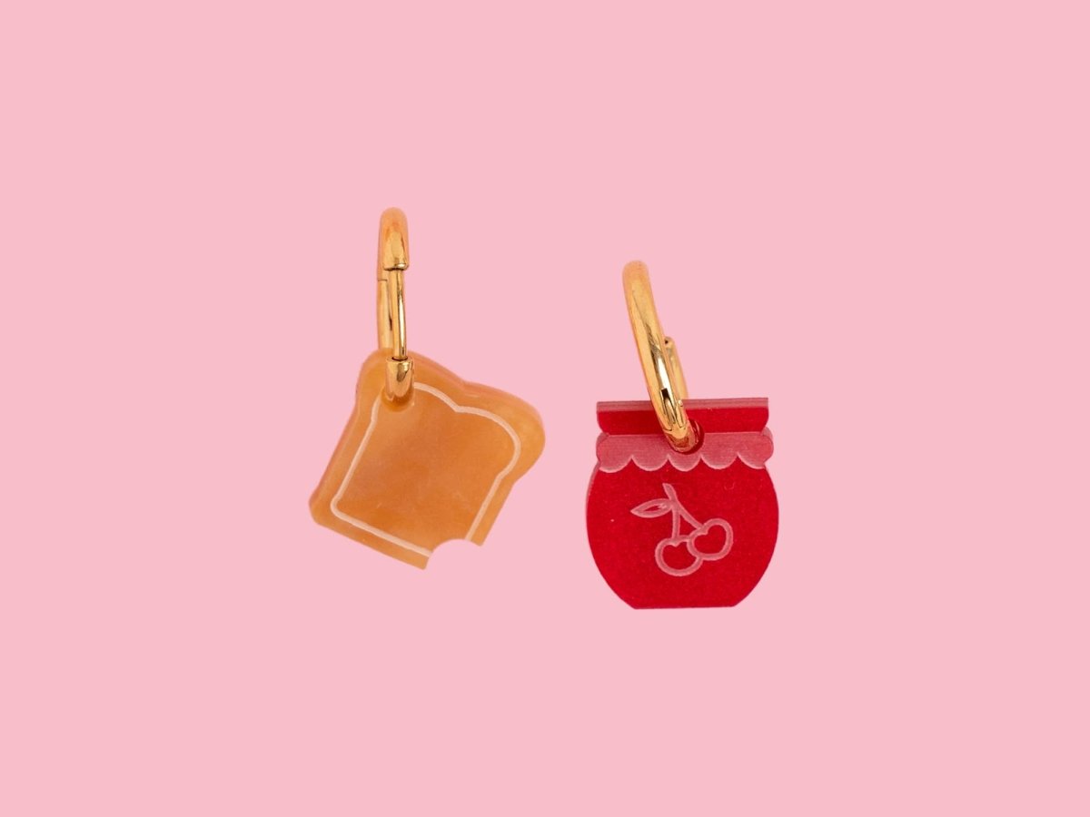 acutecolor Toast und Marmelade Ohrring Set x Zucker&Jagdwurst