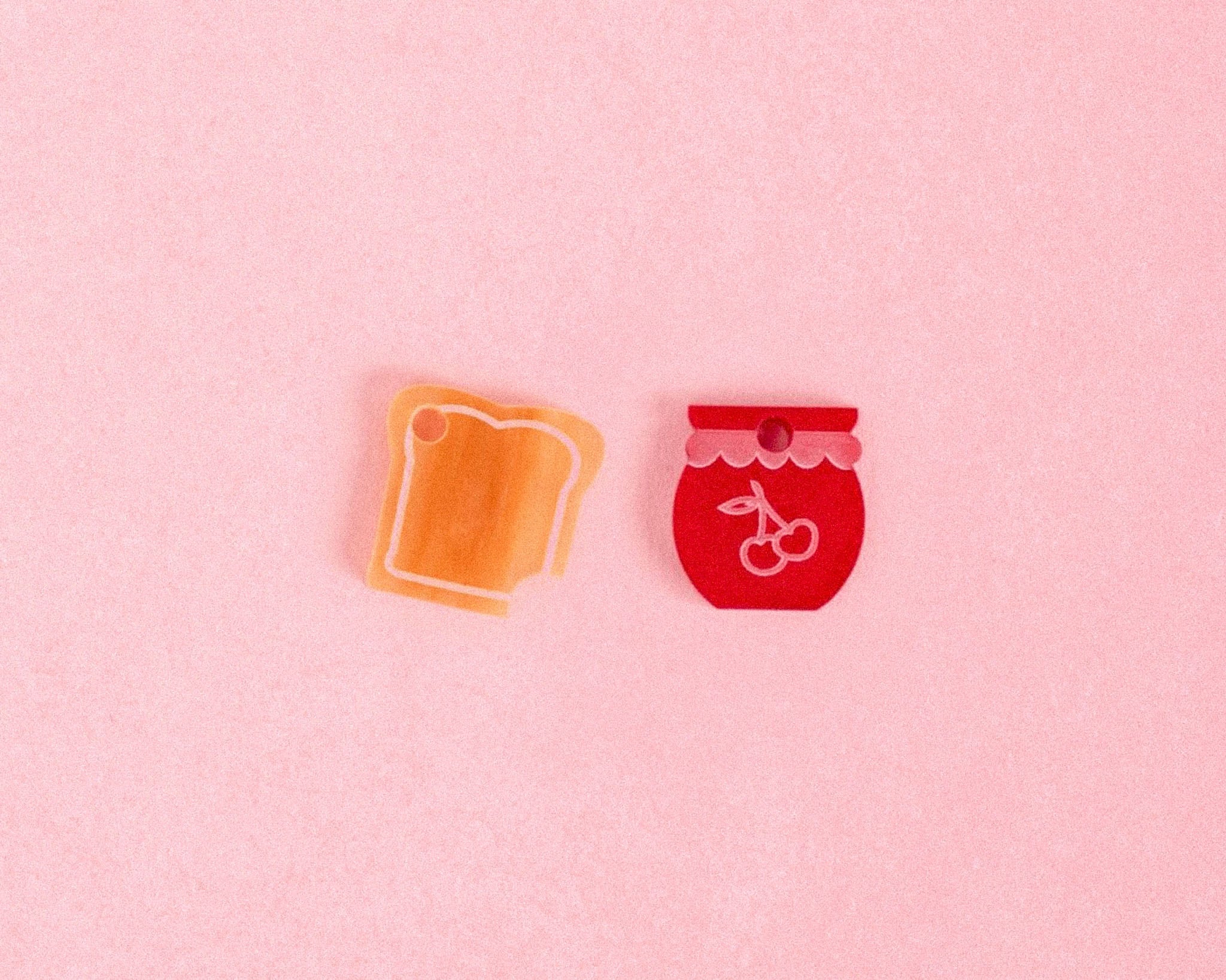 acutecolor Toast und Marmelade Ohrring Set x Zucker&Jagdwurst