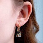 acutecolor Trapez Ohrring Set in clear Konfetti