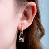 acutecolor Trapez Ohrring Set in clear Konfetti