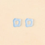 acutecolor Wavy Shape Ohrring Set in Ice