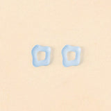 acutecolor Wavy Shape Ohrring Set in Ice