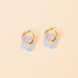 acutecolor Wavy Shape Ohrring Set in Ice
