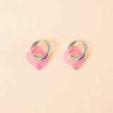 acutecolor Wavy Shape Ohrring Set in Rosa