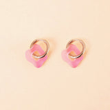 acutecolor Wavy Shape Ohrring Set in Rosa