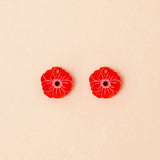 Birthflower August x Mohnblumen Ohrring Set - acutecolor