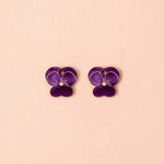 Birthflower Februar x Veilchen Ohrring Set - acutecolor