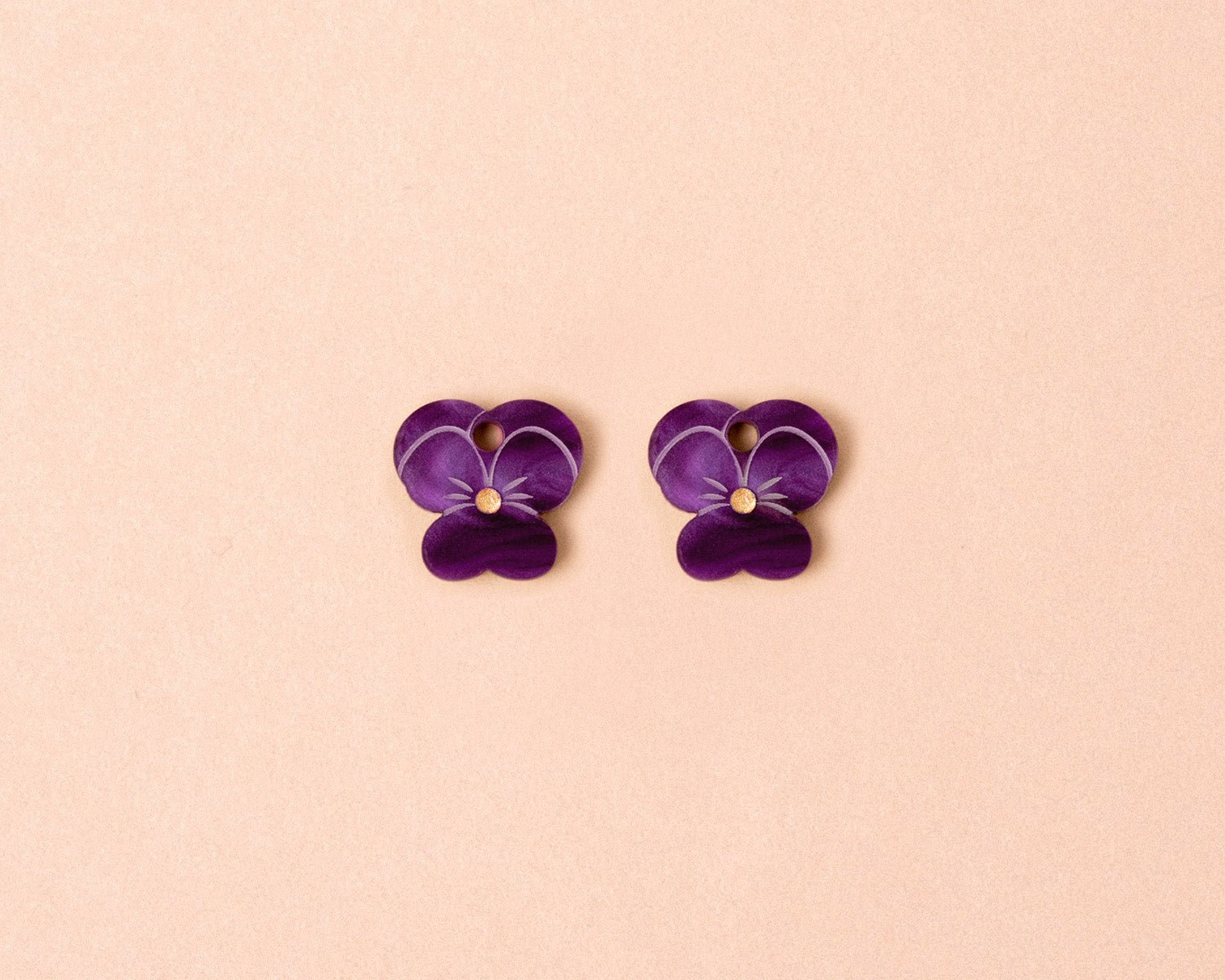 Birthflower Februar x Veilchen Ohrring Set - acutecolor