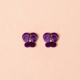 Birthflower Februar x Veilchen Ohrring Set - acutecolor