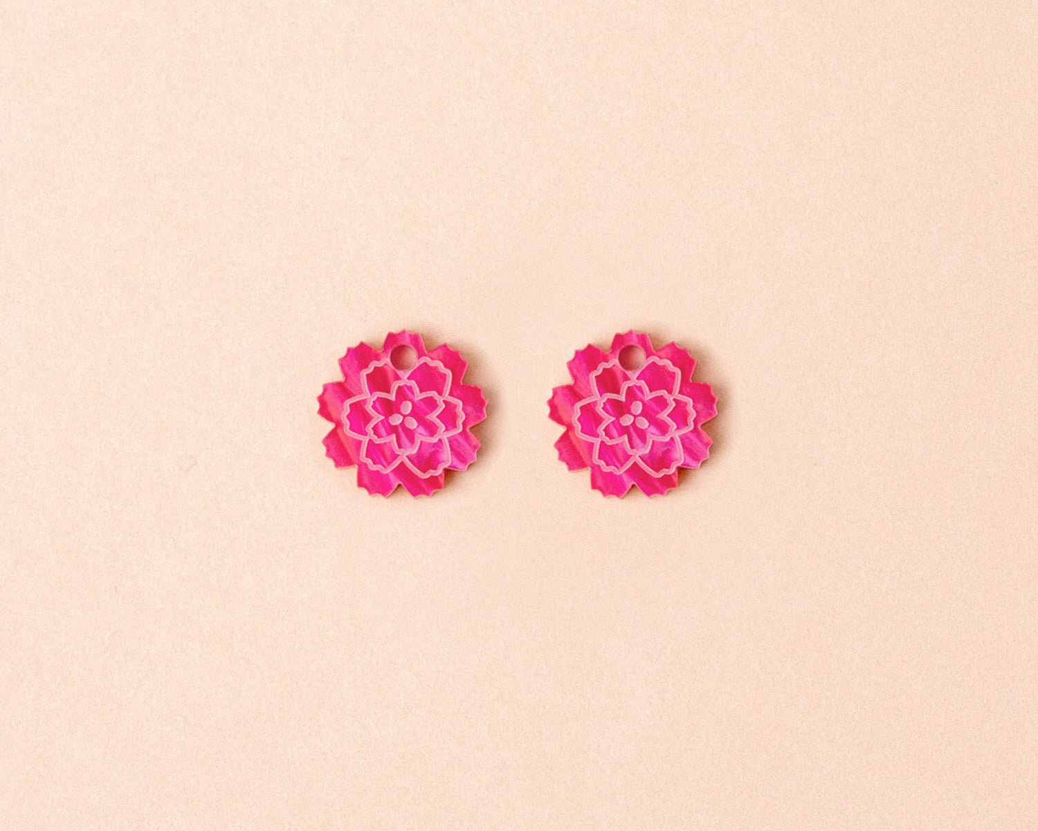 Birthflower Januar x Nelken Ohrring Set - acutecolor