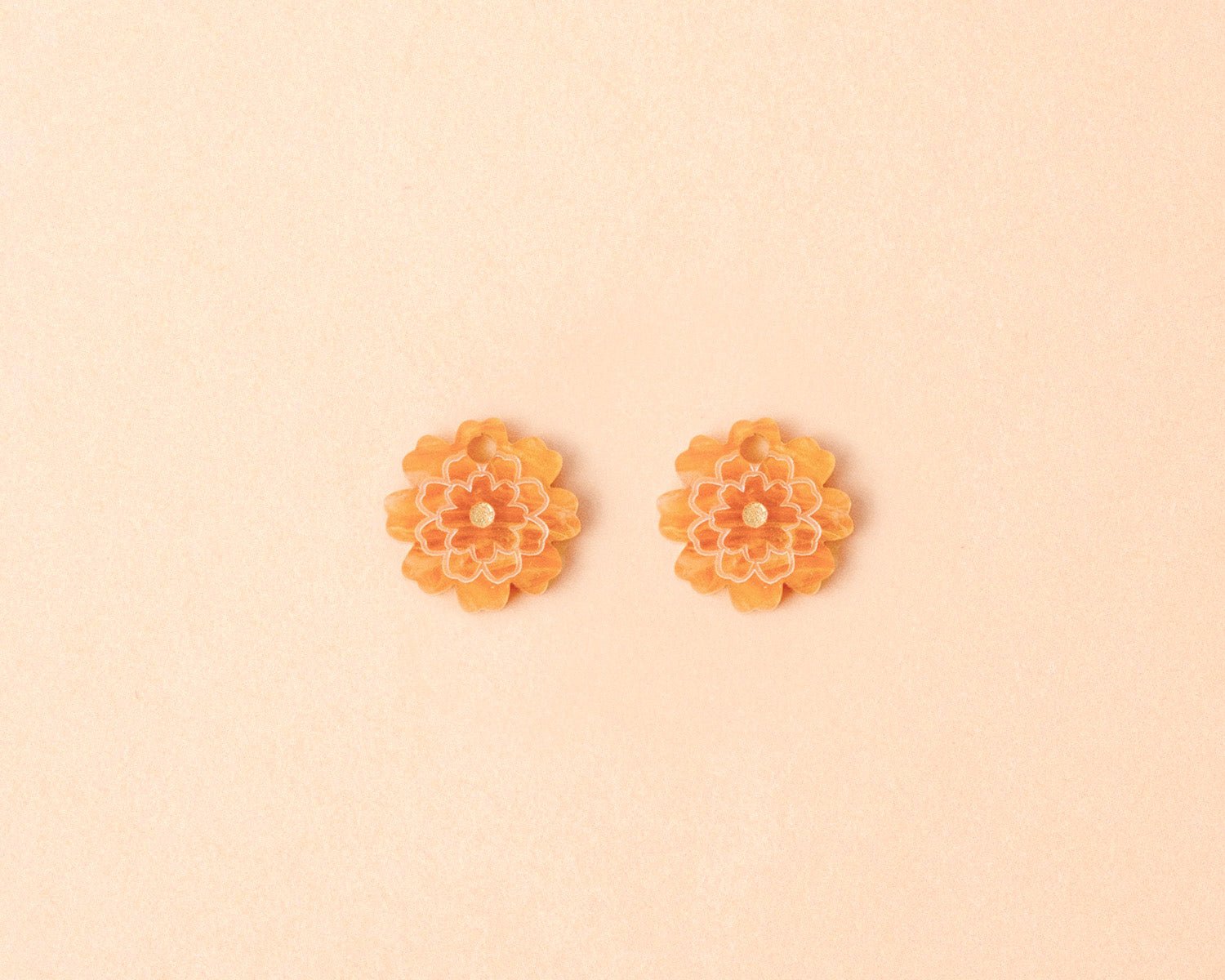 Birthflower Oktober x Ringelblumen Ohrring Set - acutecolor