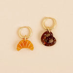 Croissant und Brezel Ohrring Set - acutecolor