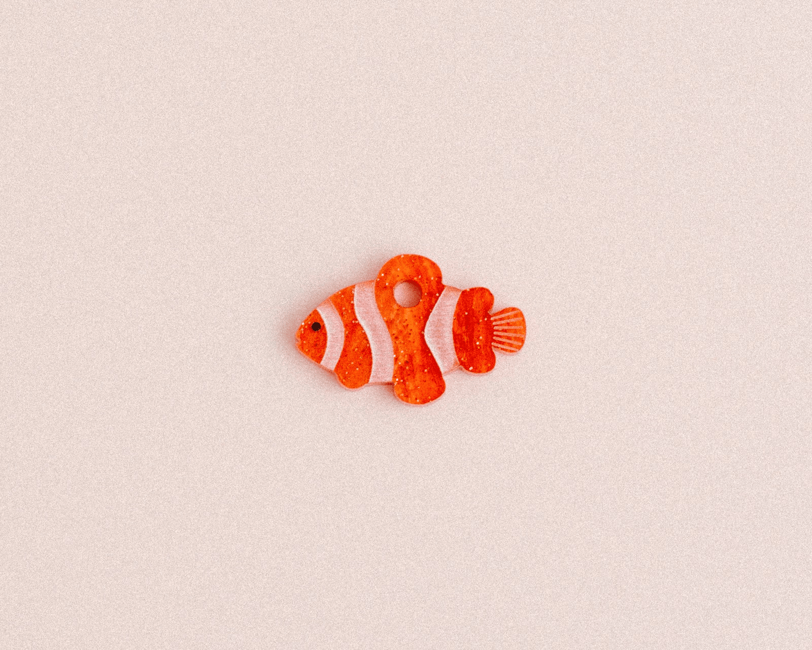 Einzelner Clownfisch Anhänger - acutecolor