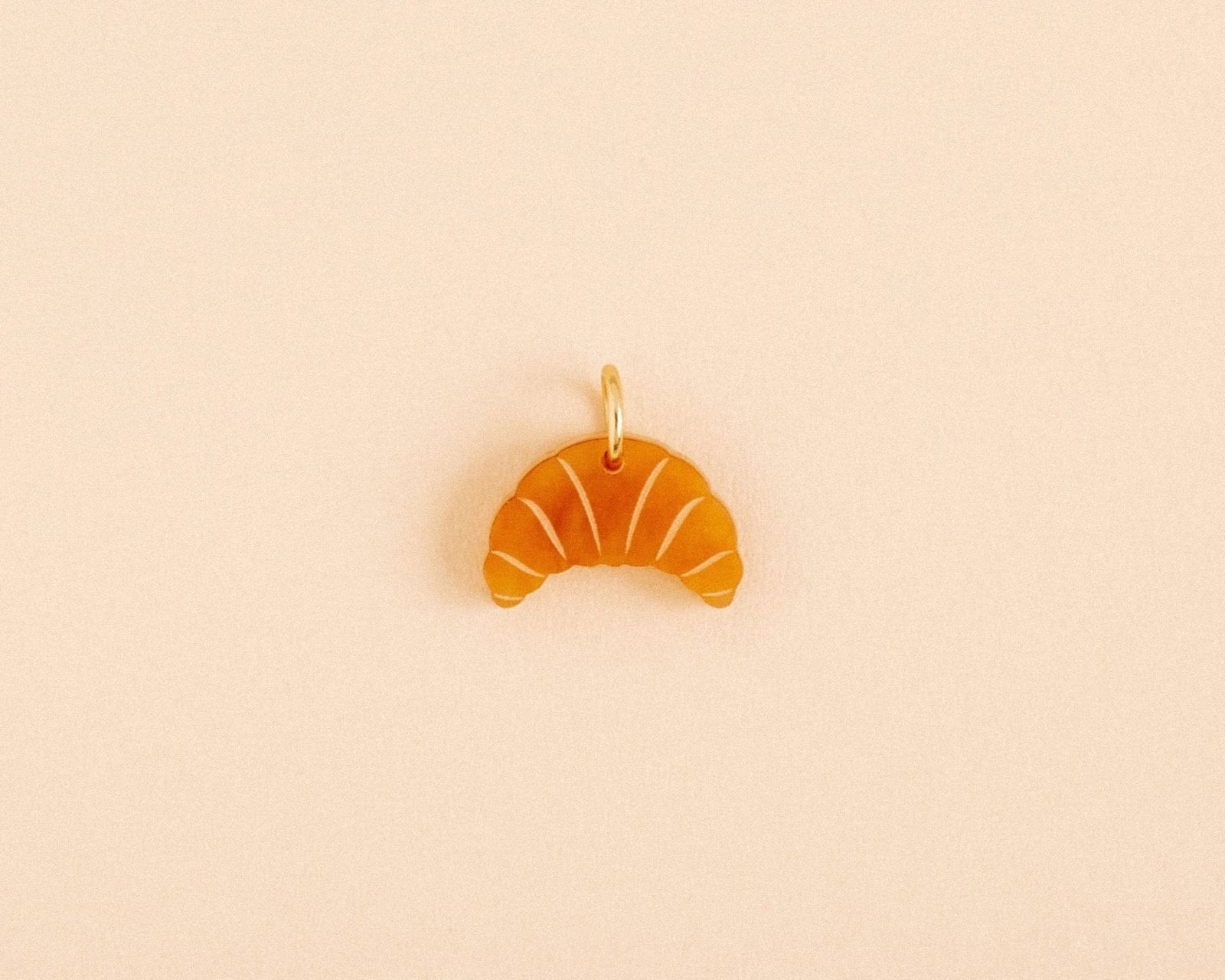 Einzelner Croissant Anhänger - acutecolor