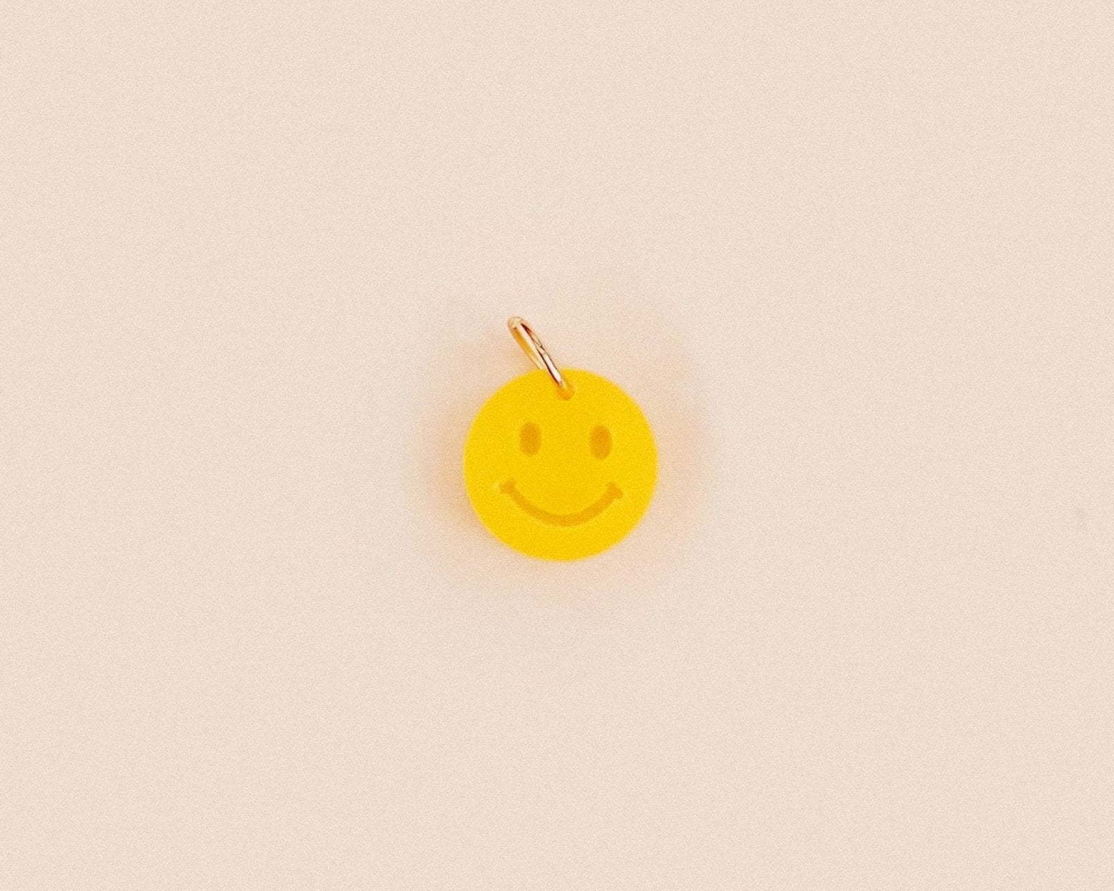 Einzelner Gelber Smiley Anhänger - acutecolor