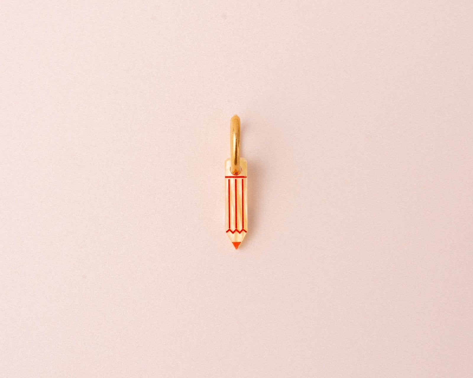 Einzelner Gelber Stift Anhänger - acutecolor