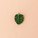 Einzelner grüner Monstera Anhänger - acutecolor