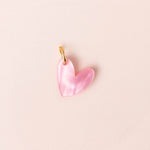 Einzelner Herz Anhänger in Rosa Perlmutt - acutecolor