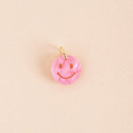 Einzelner Rosa Perlmutt Smiley Anhänger - acutecolor
