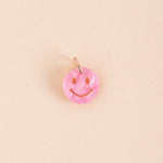 Einzelner Rosa Perlmutt Smiley Anhänger - acutecolor