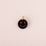 Einzelner schwarzer Smiley Anhänger - acutecolor