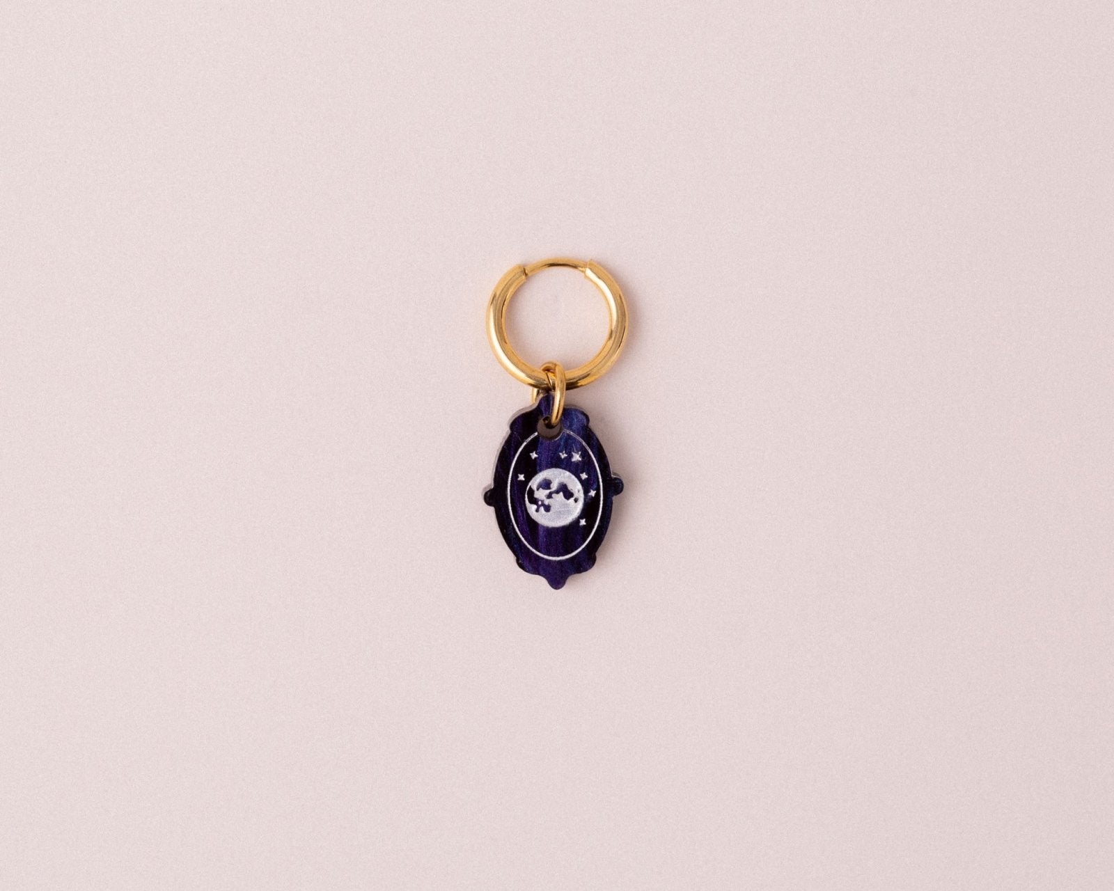 Einzelner Vollmond Amulett Anhänger - acutecolor