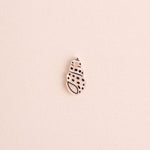 Einzelner Weißer Polkadot Schneckenmuschel Anhänger - acutecolor