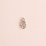Einzelner Weißer Polkadot Schneckenmuschel Anhänger - acutecolor