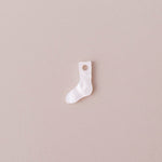 Einzelner weißer Socken Anhänger - acutecolor