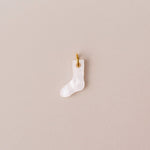 Einzelner weißer Socken Anhänger - acutecolor