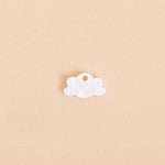 Einzelner weißer Wolken Anhänger - acutecolor