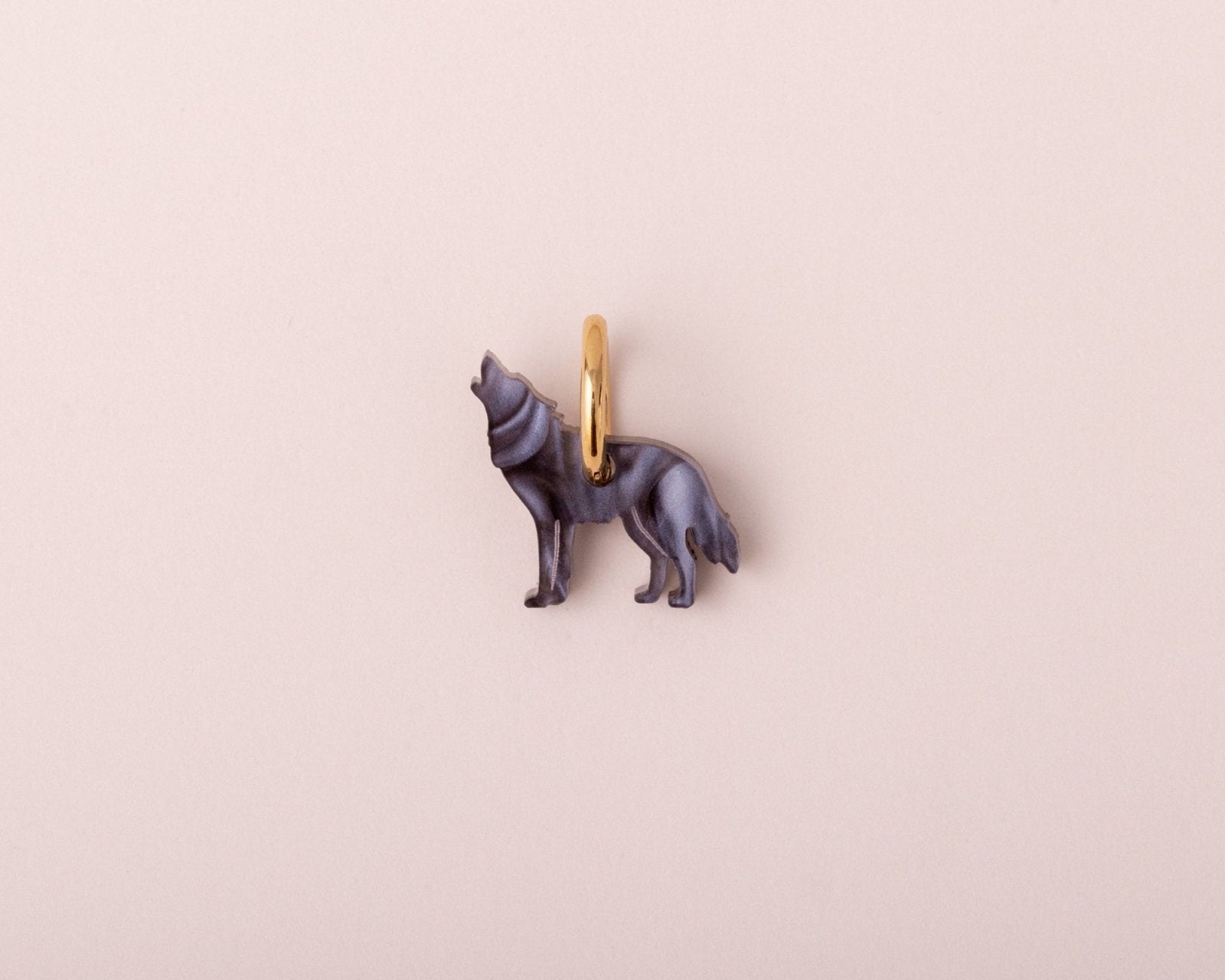 Einzelner Wolf Anhänger - acutecolor