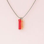 Elegante Kette mit Stift und Lineal Anhänger - acutecolor