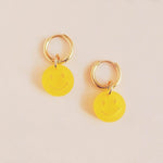 Gelbe Smiley Ohrring Set - acutecolor
